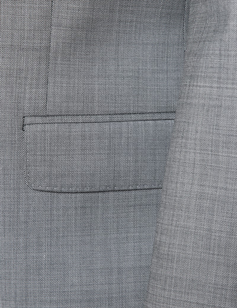 Men S Light Grey Twill Classic Fit Suit Super S Wool Hawes And