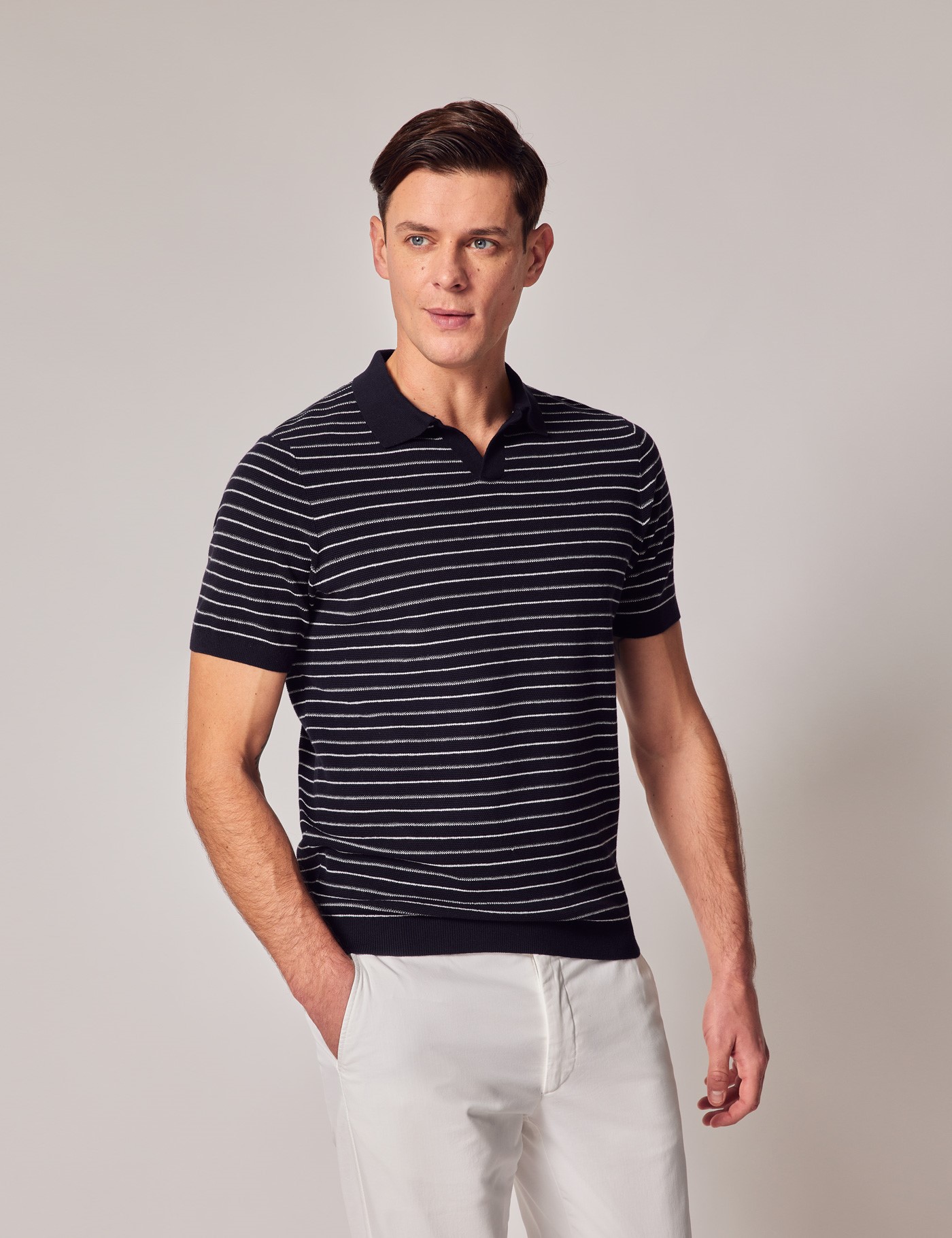 Strick Polo Aus Baumwolle Hawes Curtis