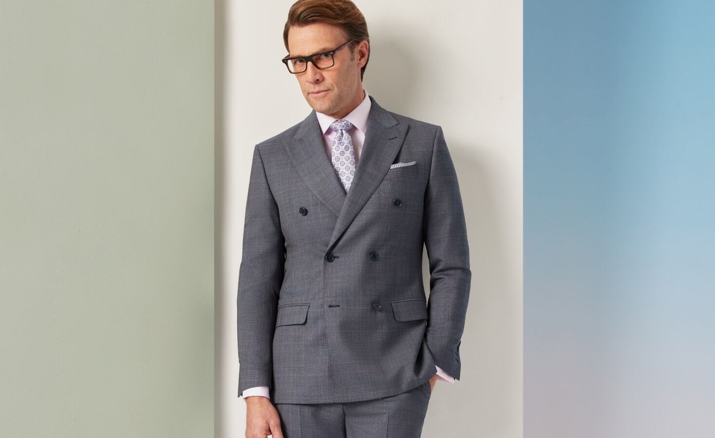 Men's Double Breasted Suit | Hawes & Curtis | AUS