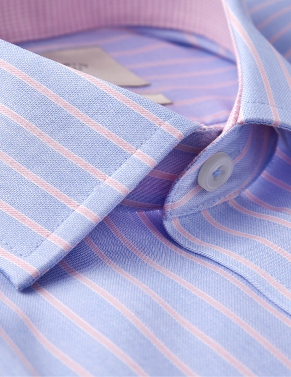 Hawes and Curtis Casual Shirts - colourful trims and contrast detail inside the collars