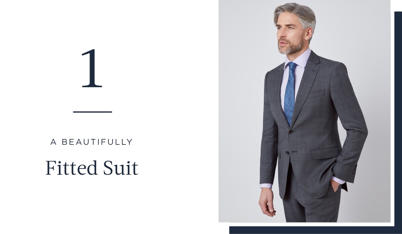 Fitted suit for men - Hawes & Curtis