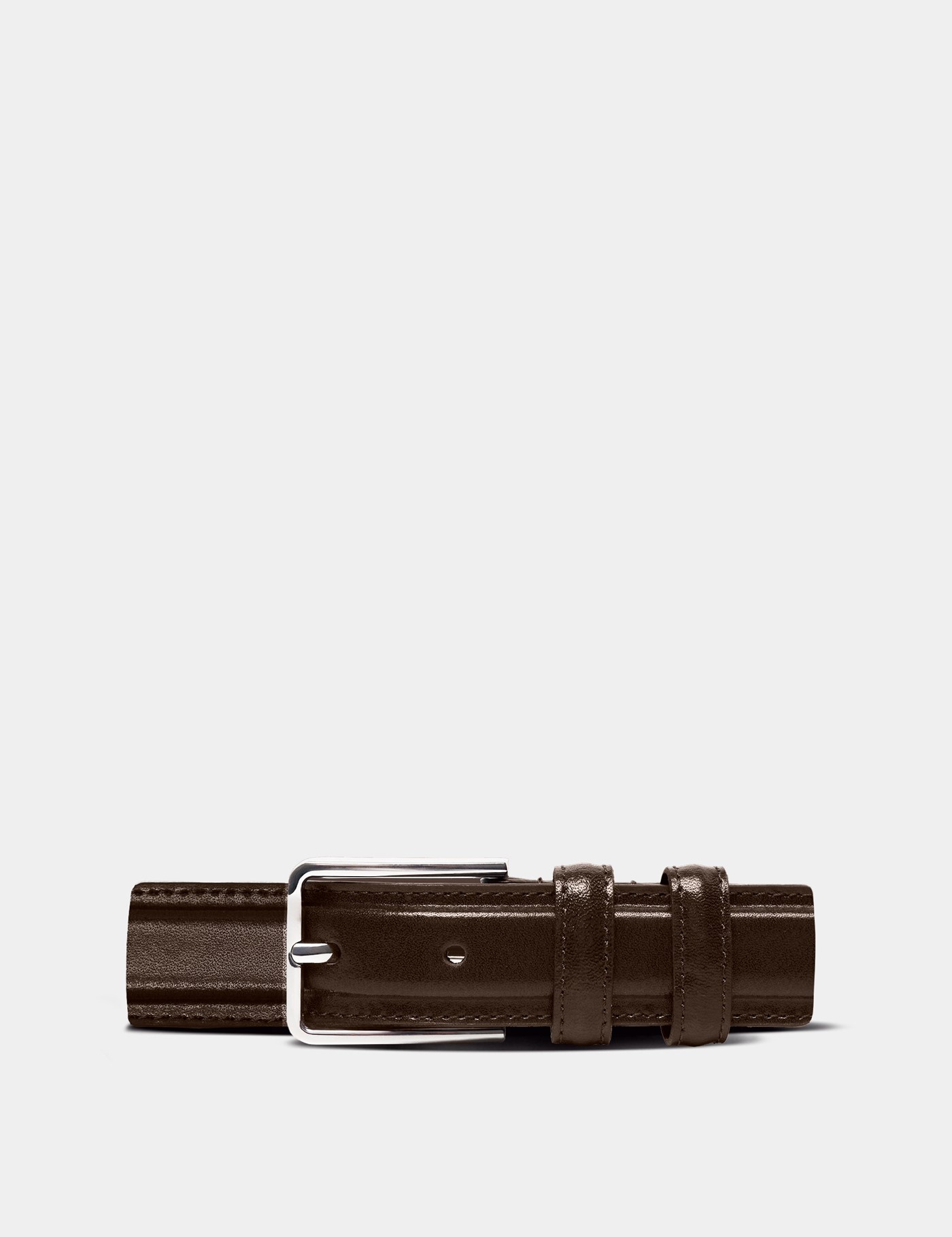 & Chocolate Brown Formal Belt 42