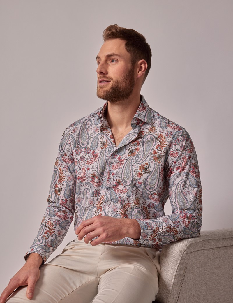 Men's Red Paisley Shirt