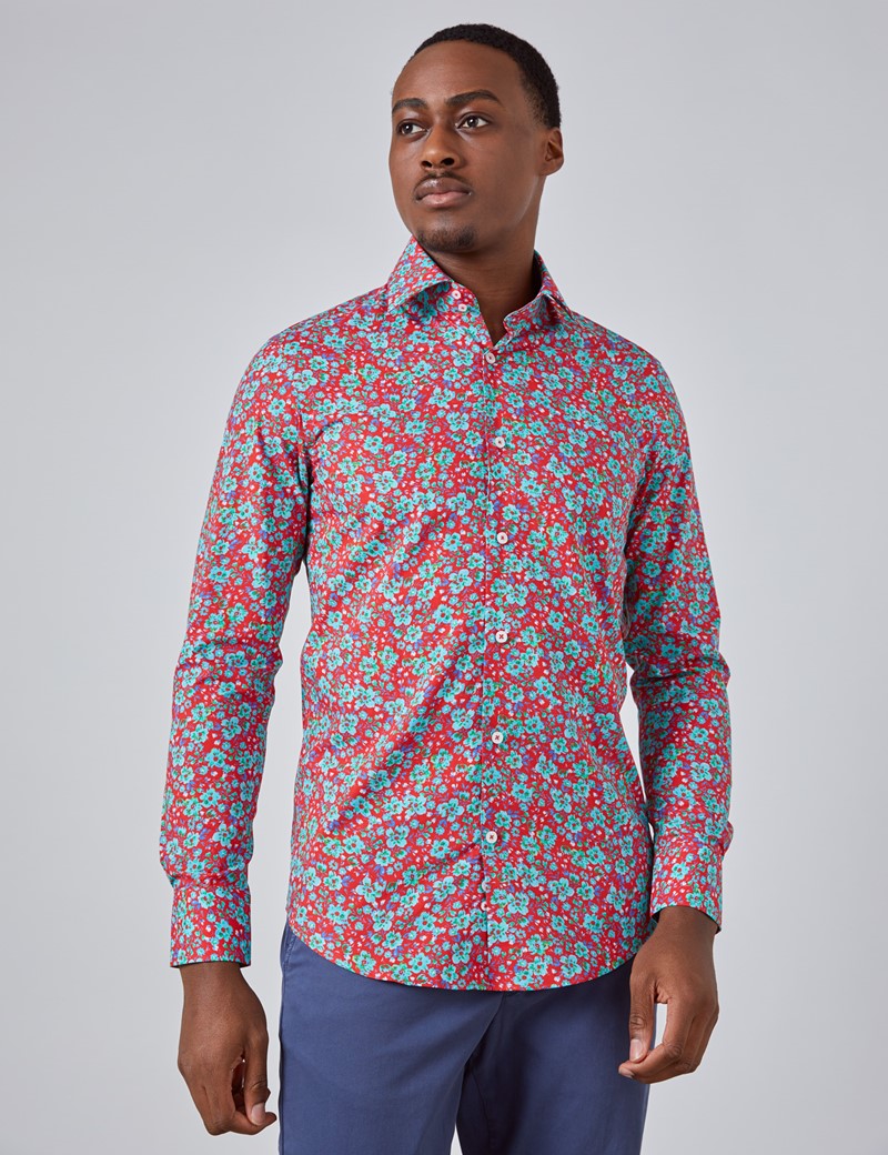 Teal and red shirt Clearance