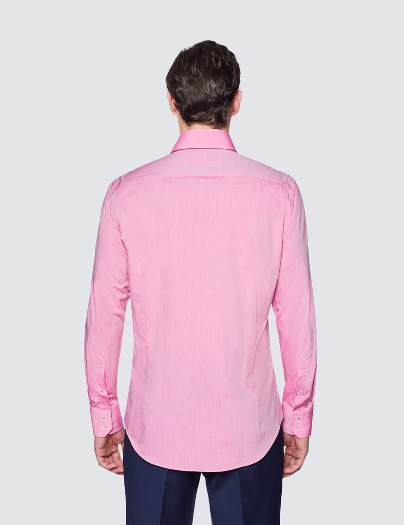Brand New Men's Selected Homme Heritage Dusty Pink Slim Fit Shirt Size XL