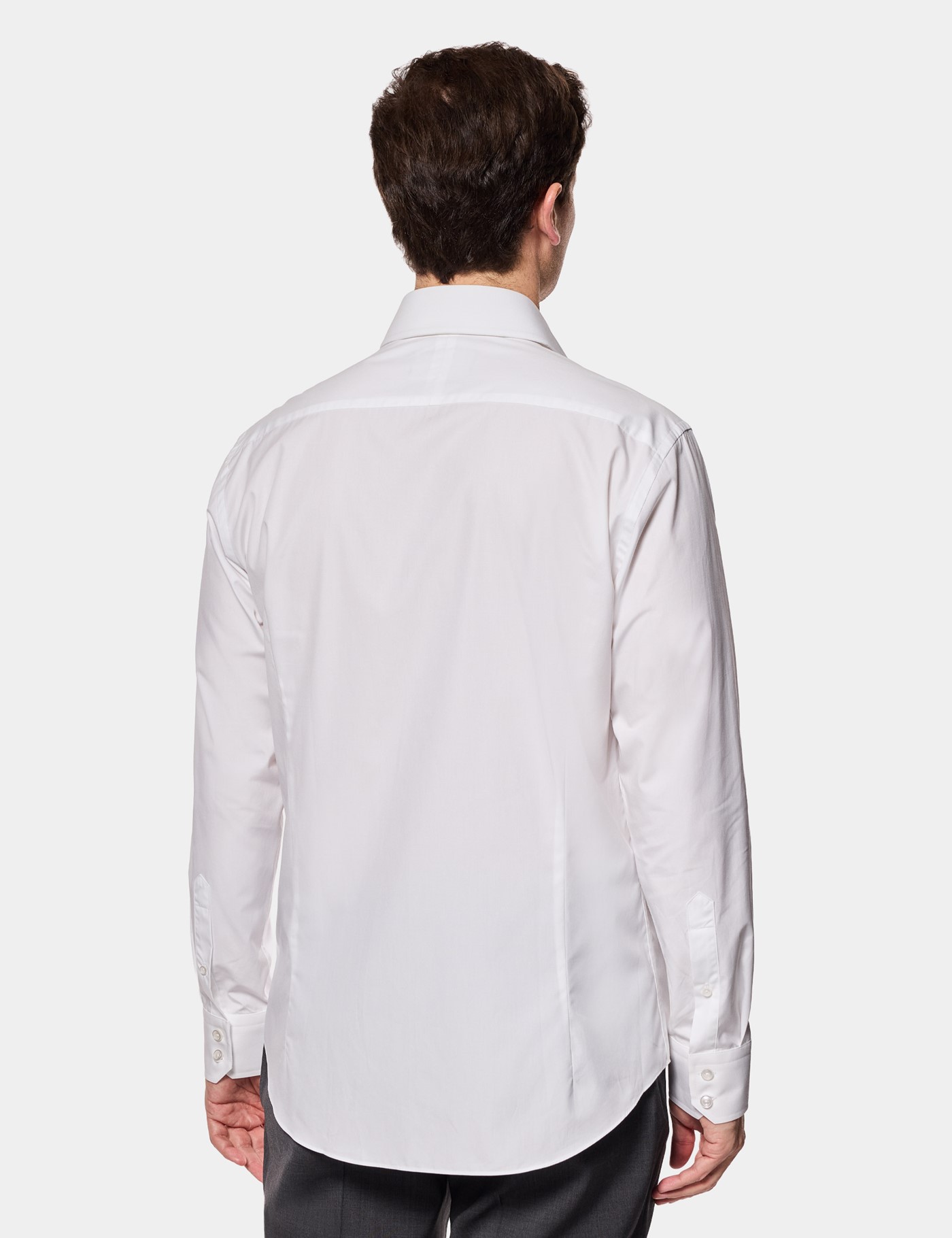 Hawes & Curtis Slim Fit White Curtis Shirt Size: Small image 4
