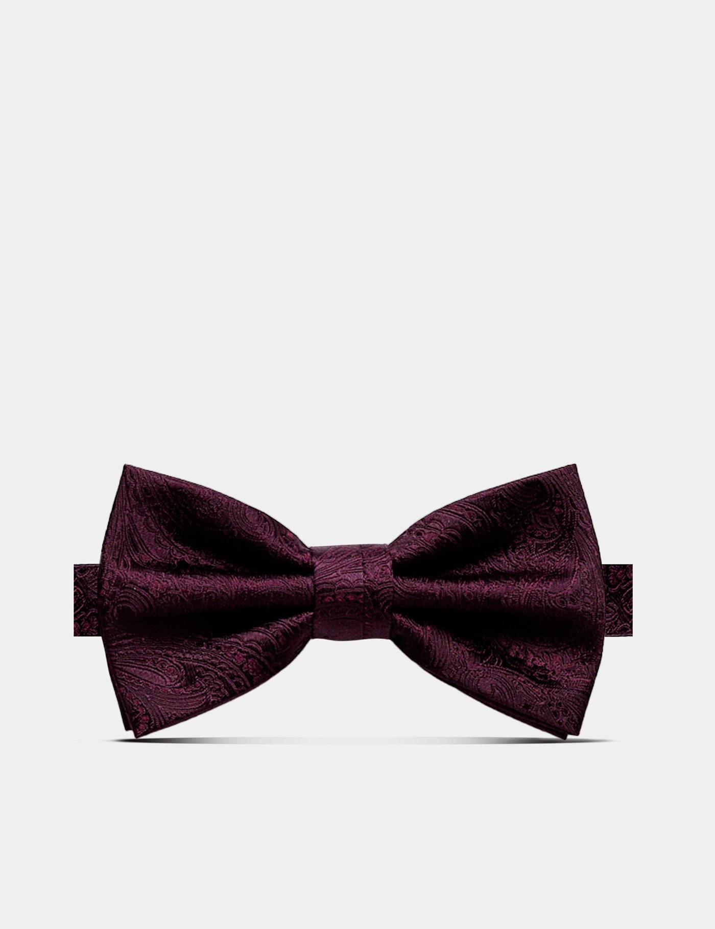 & Jacquard Paisley Silk Bow Tie Ready Tied One