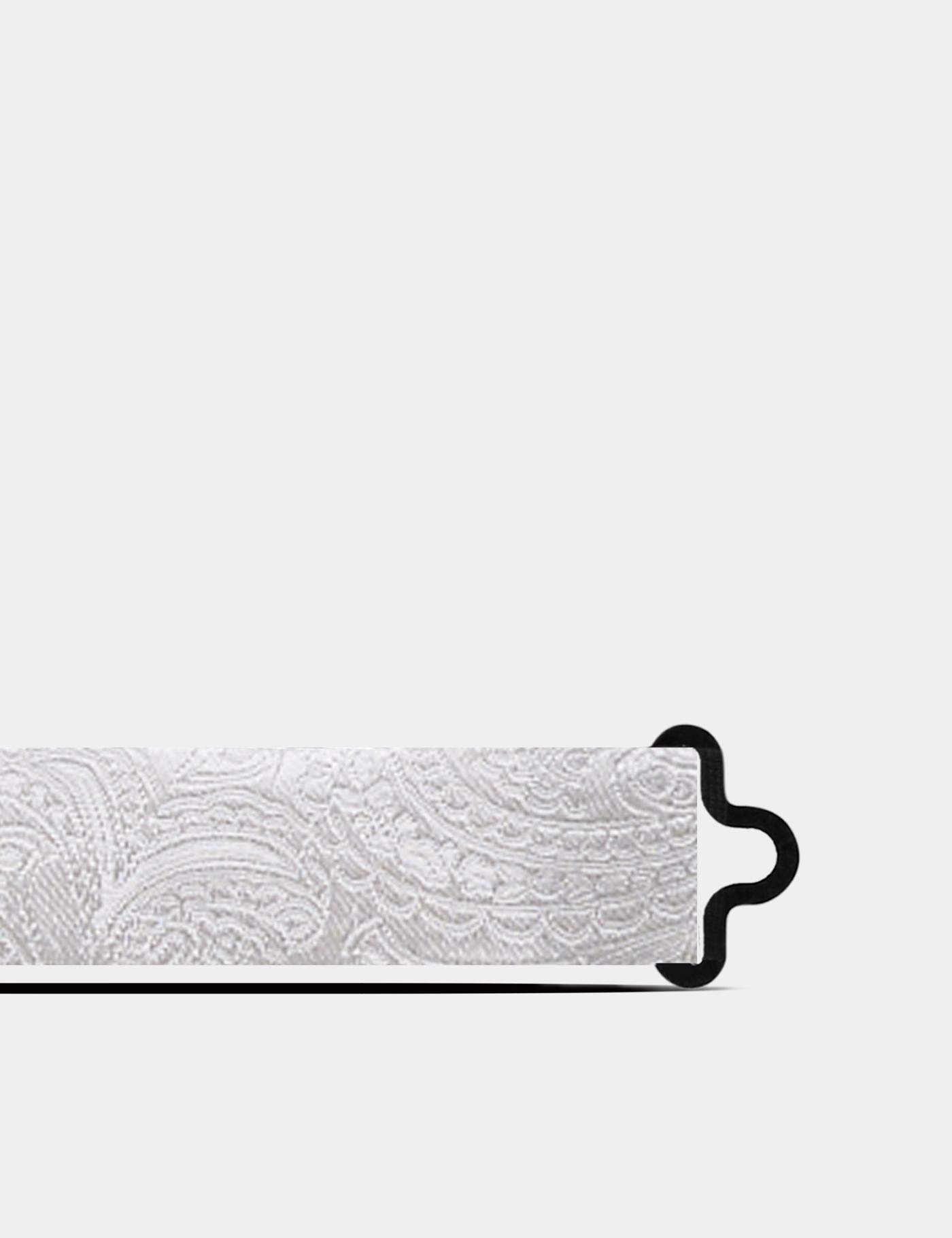 Hawes & Curtis White Jacquard Paisley Silk Bow Tie | Ready Tied Size: One Size image 2