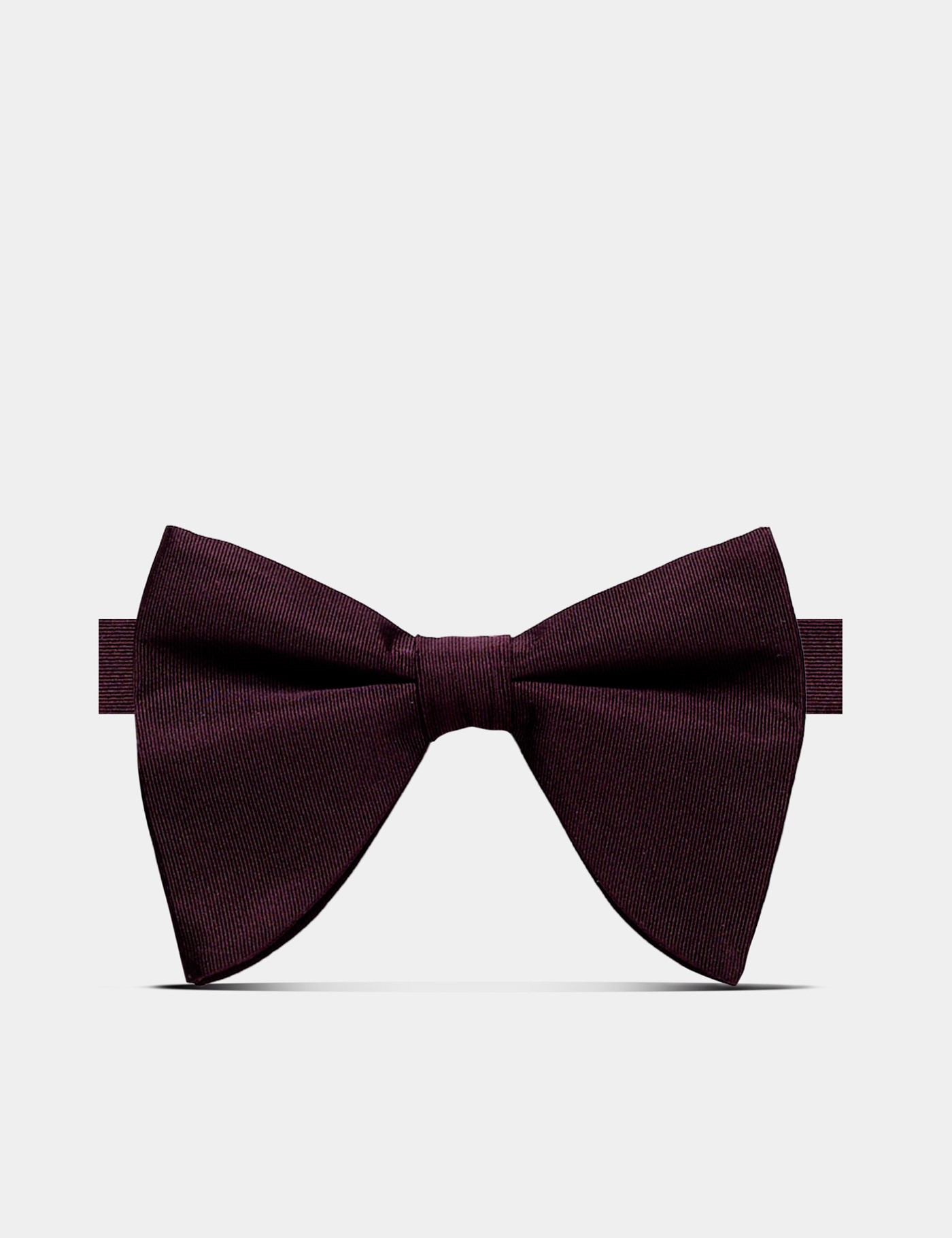 & Repp Silk Large Bow Tie Ready Tied One
