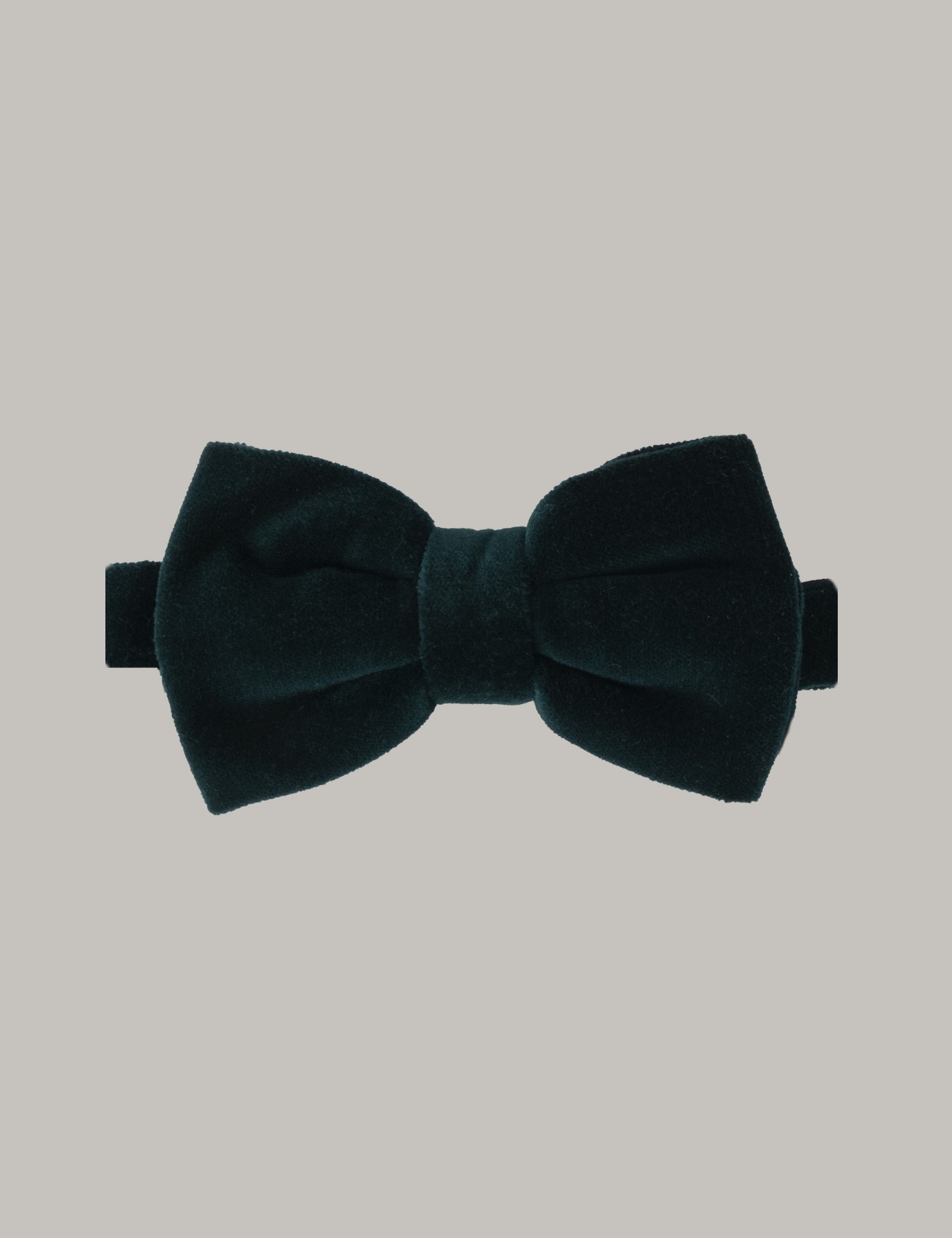 hawes & curtis green velvet bow tie - ready tied