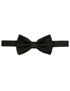 Men's Black Ready Tied Bow Tie - 100% Silk