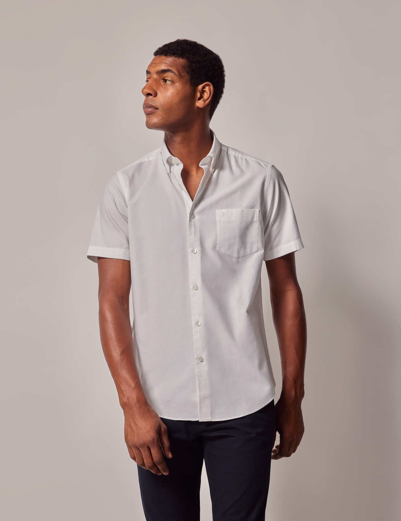 & Regular Fit Oxford Shirt Short Sleeve