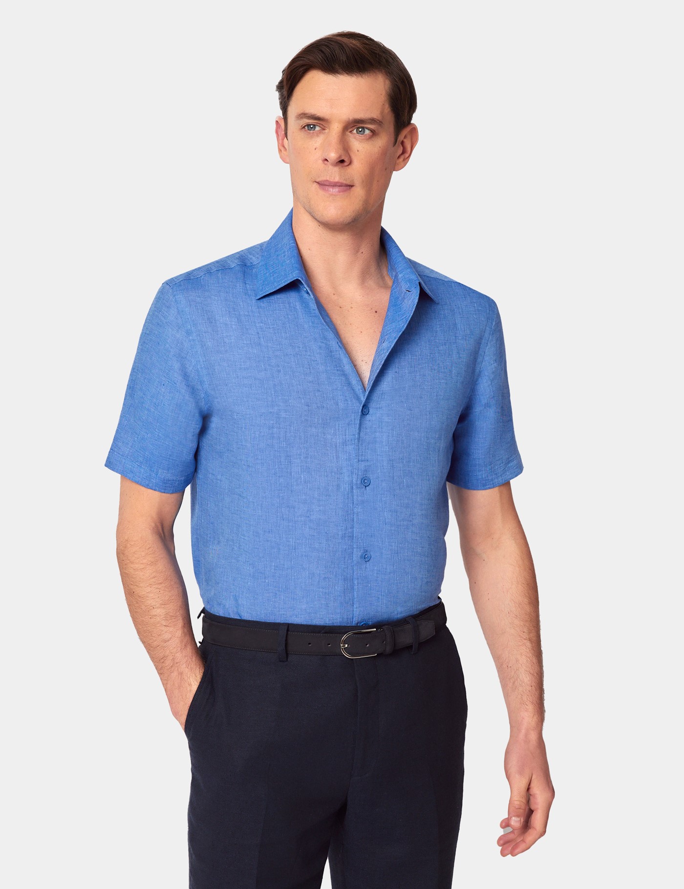 & Slim Fit Mid Shirt Short Sleeve
