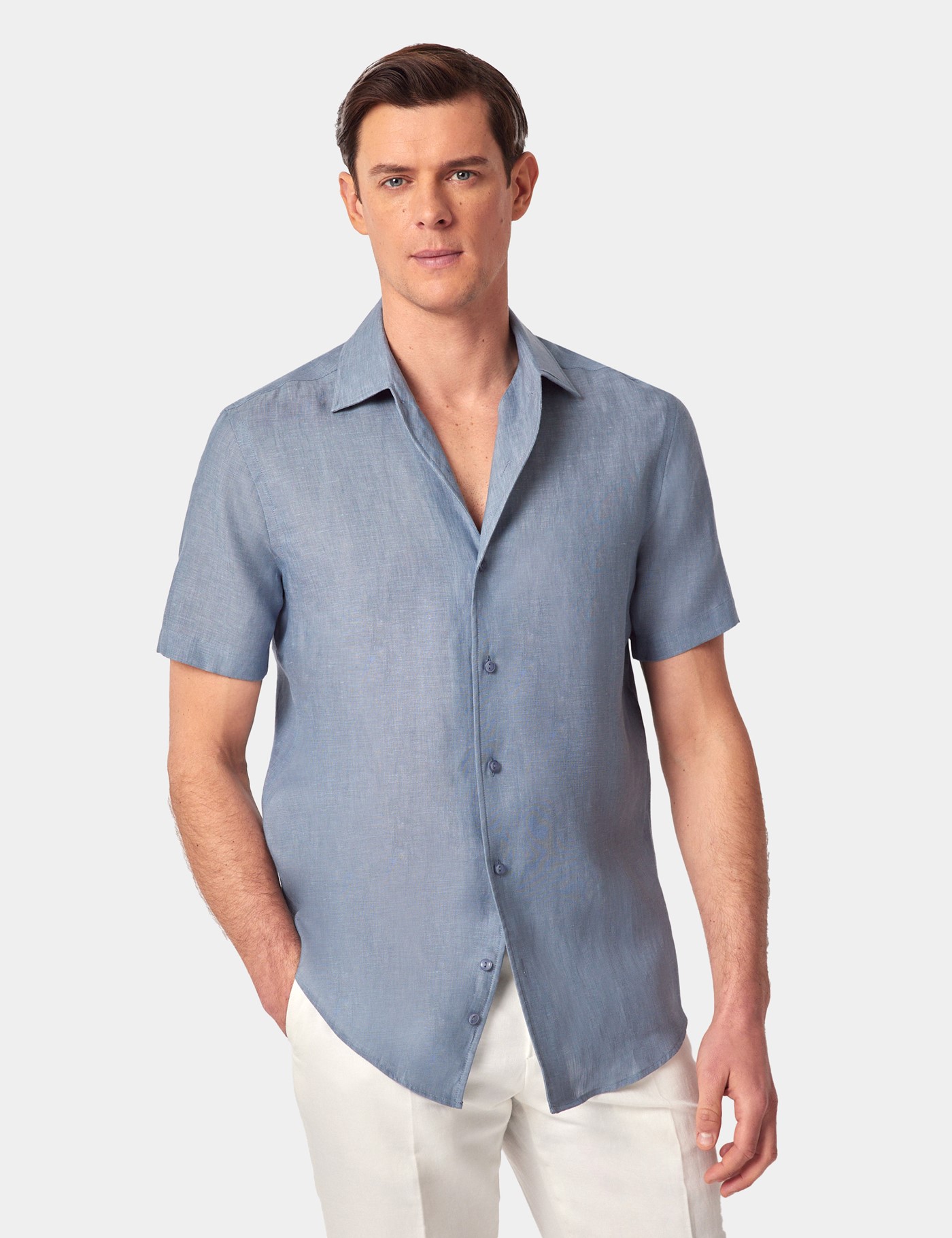 & Slim Fit Sea Shirt Short Sleeve