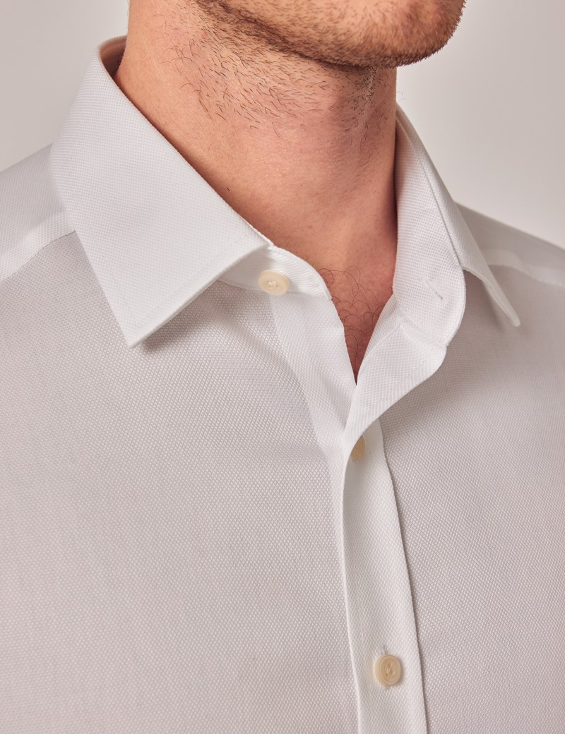 Hawes & Curtis Taupe Pique Slim Polo Shirt - Short Sleeve