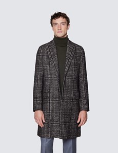 Men’s Brown Italian Wool Blend Overcoat – 1913 Collection