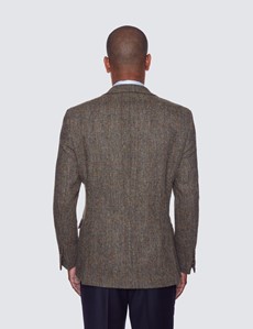 Men's Green Windowpane Check Harris 