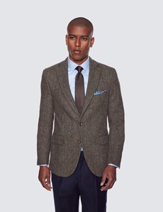 Men's Green Windowpane Check Harris 