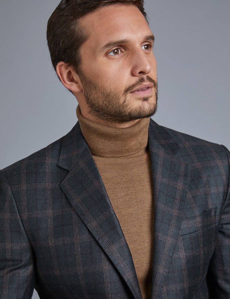 Men's Green Check Wool Jacket - 1913 Collection | Hawes & Curtis