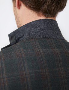 Men's Green Multi Check Italian Wool Jacket - 1913 Collection