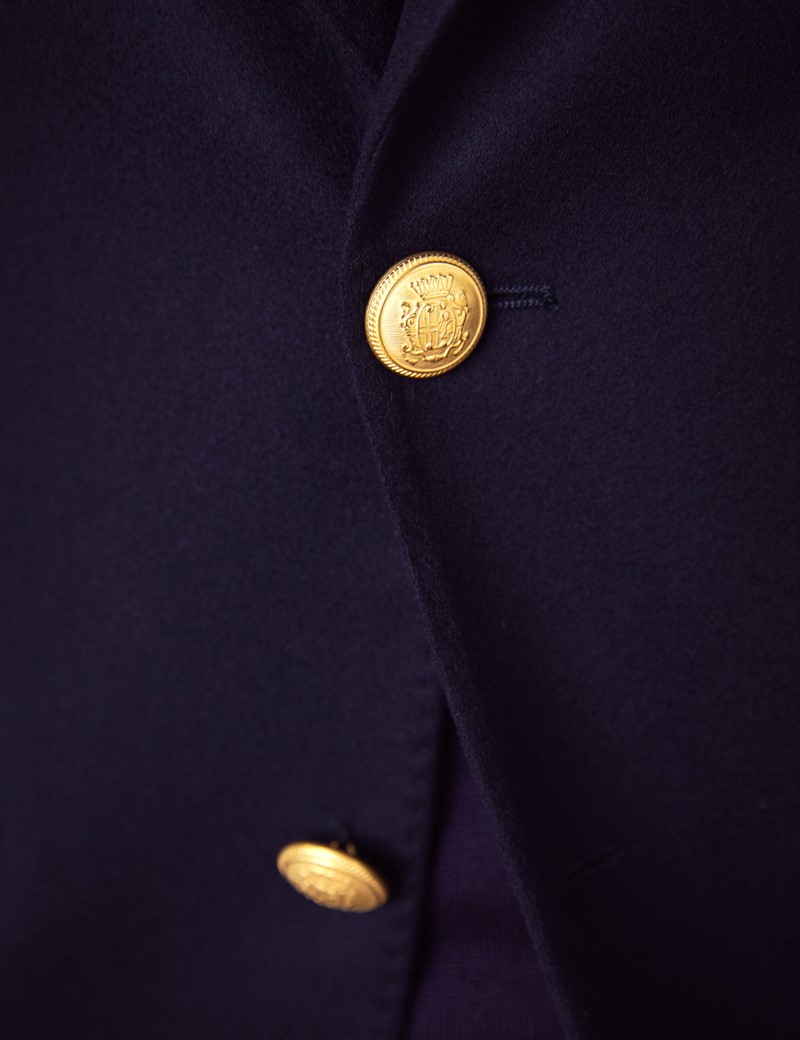 Men’s Navy Italian Wool Jacket – 1913 Collection | Hawes & Curtis