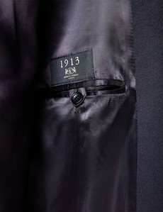 Luxuriöser Herrenmantel – Italienische Wollmischung mit Kaschmir  – Premium 1913 Kollektion – Dunkelblau