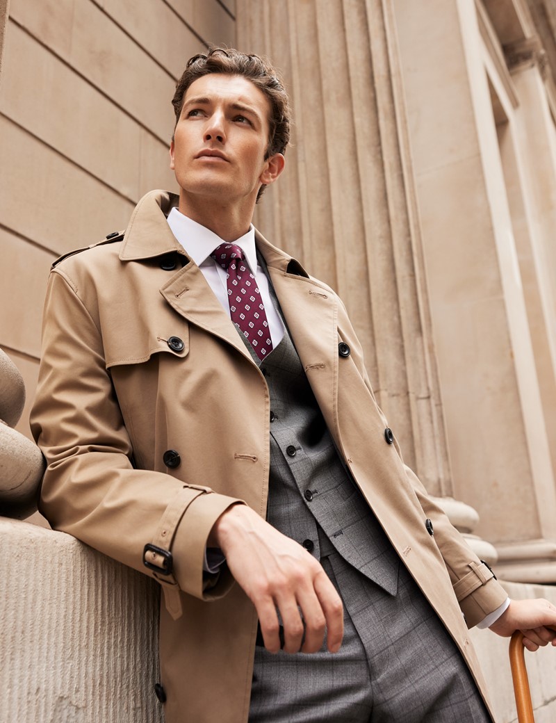 Hawes & Curtis Curtis Trench Coat - Natural - Trench Coats