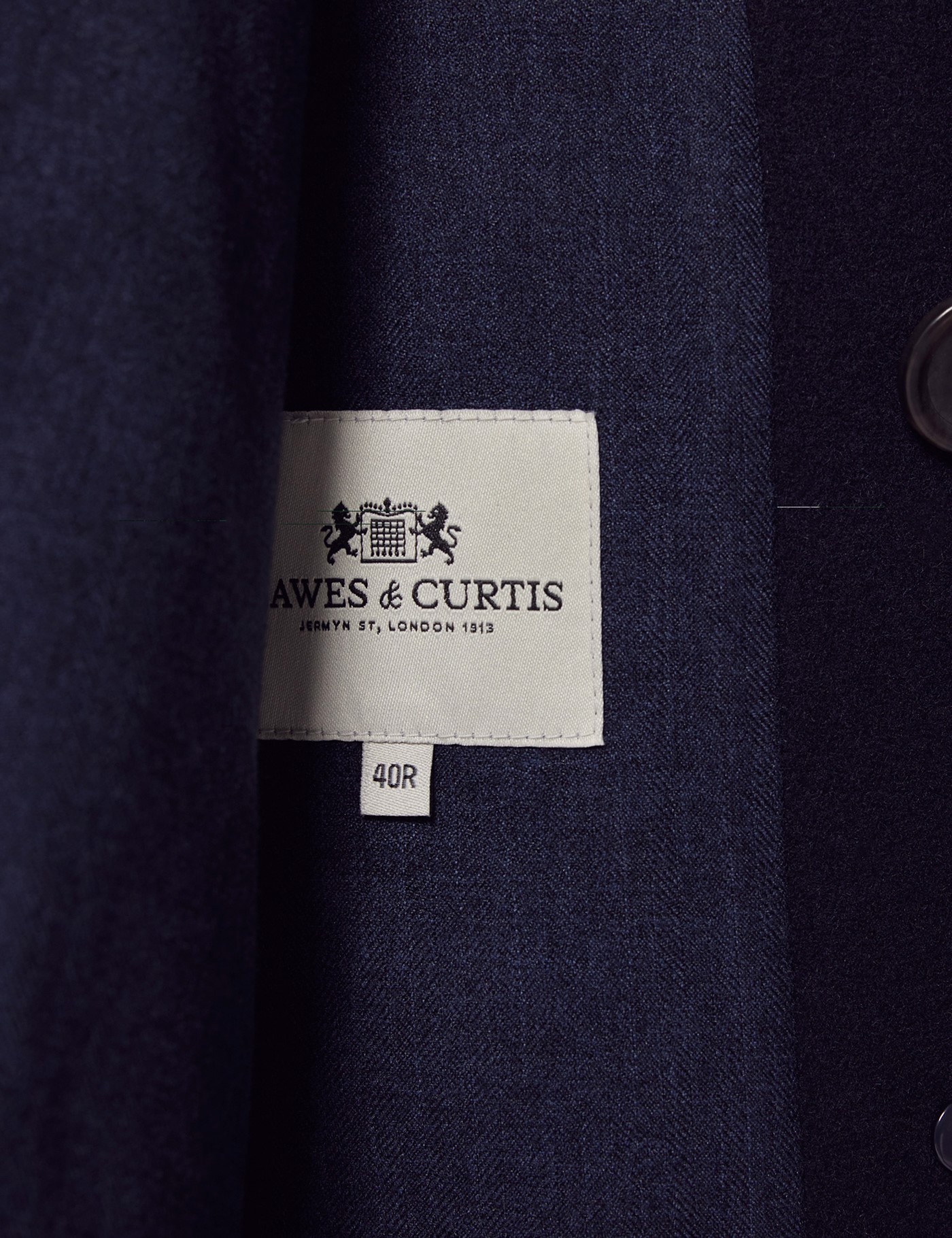 Hawes & Curtis Navy Peacoat Size: 46 reg (EU 56) image 4