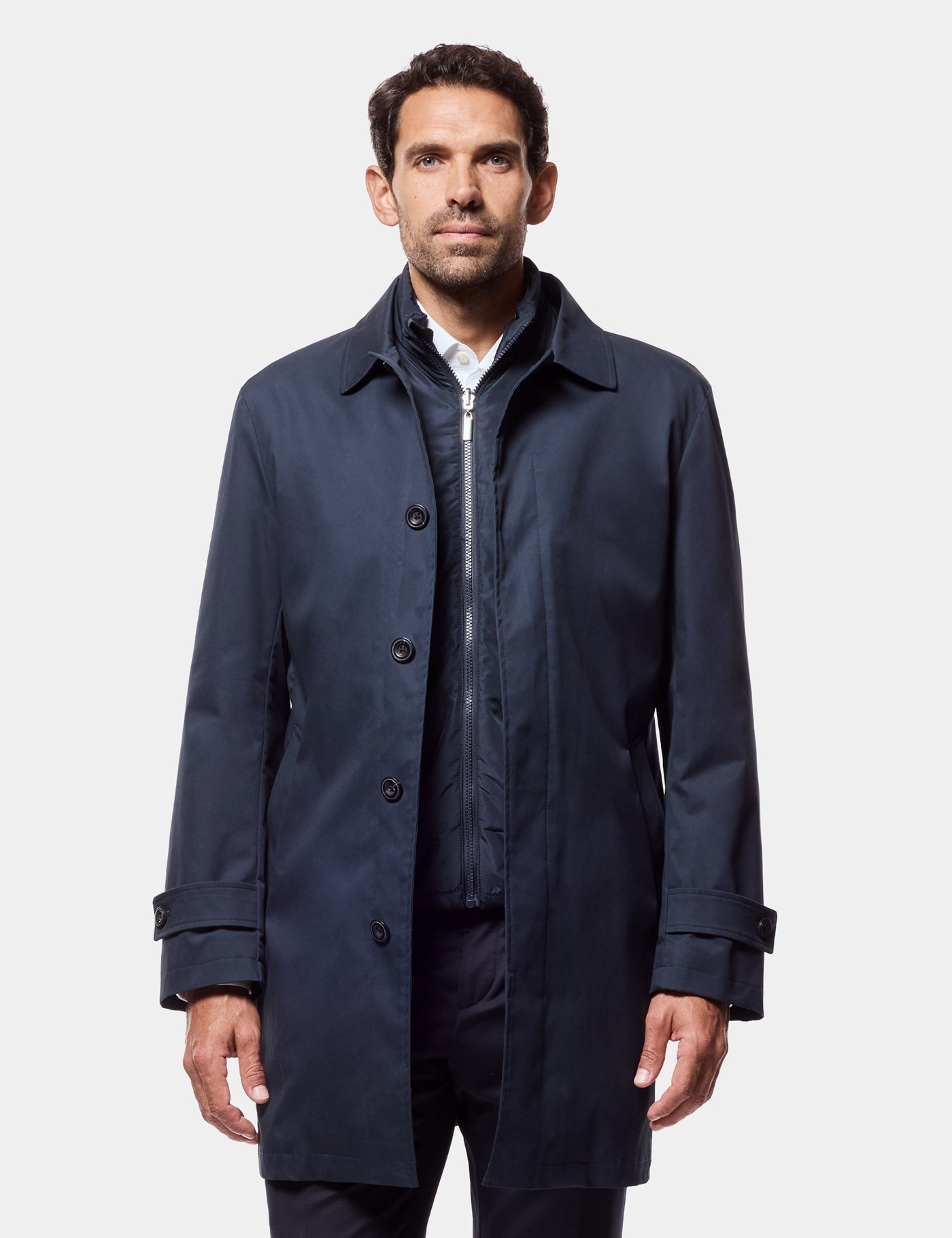 Hawes & Curtis Navy 3-in-1 Mac Size: 44 (EU 54)