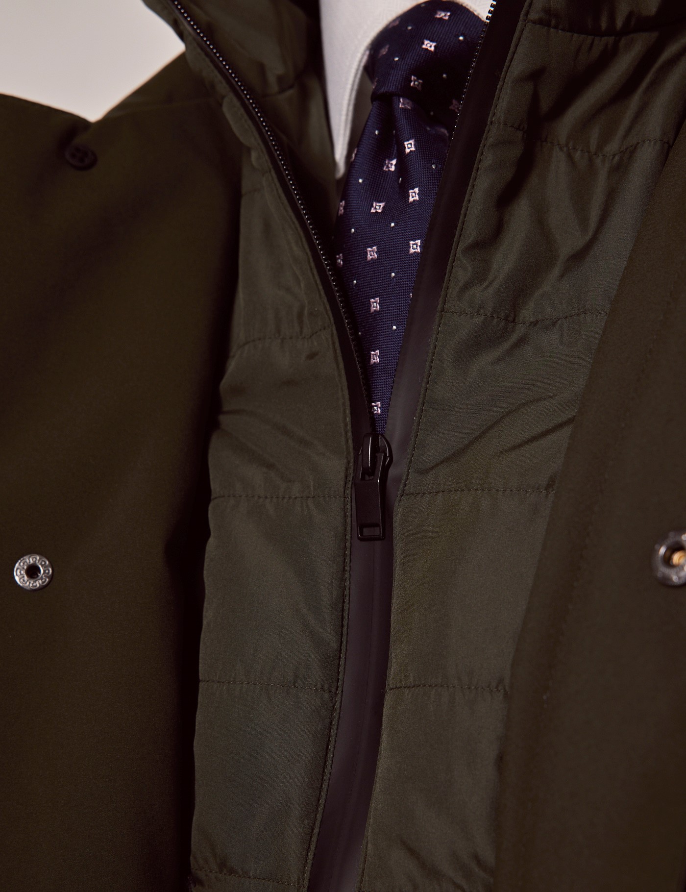 Hawes & Curtis Olive Green Padded Mac Size: 36 reg (EU 46) image 4
