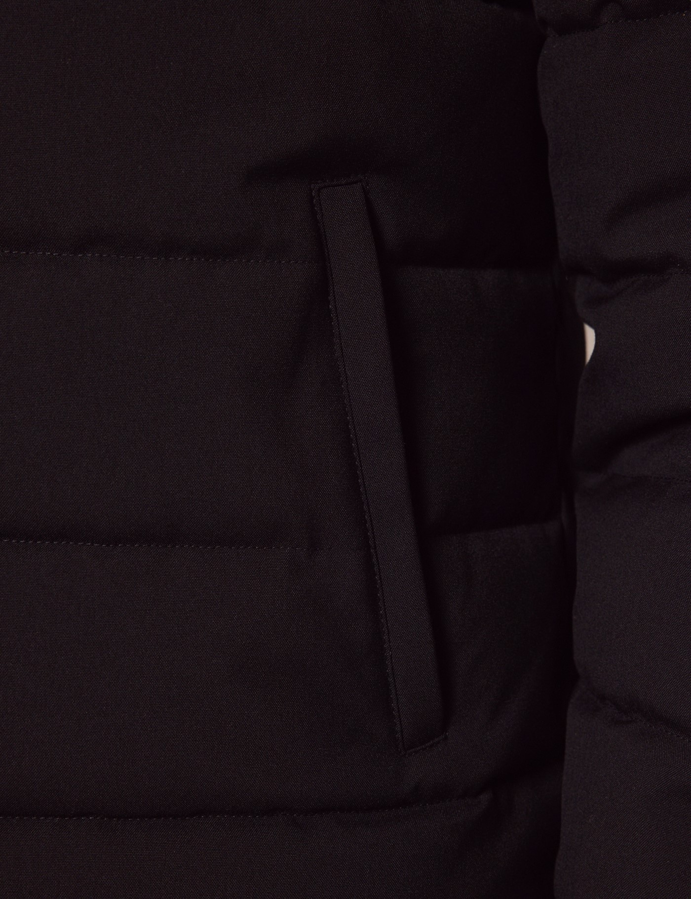 Hawes & Curtis Black Hooded Padded Coat Size: 48 reg (EU 58) image 3