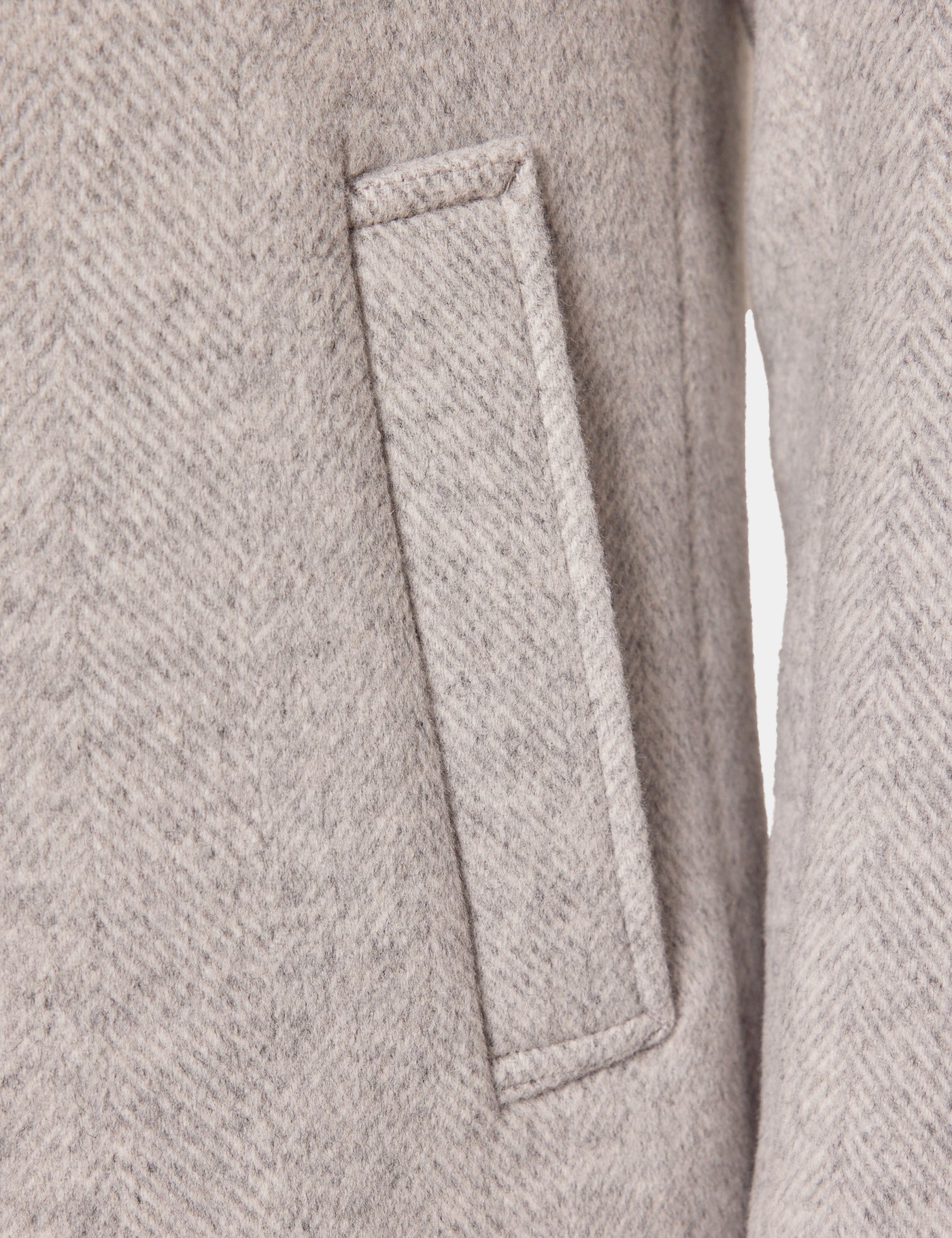 Hawes & Curtis Grey Herringbone Peacoat Size: 42 reg (EU 52) image 3
