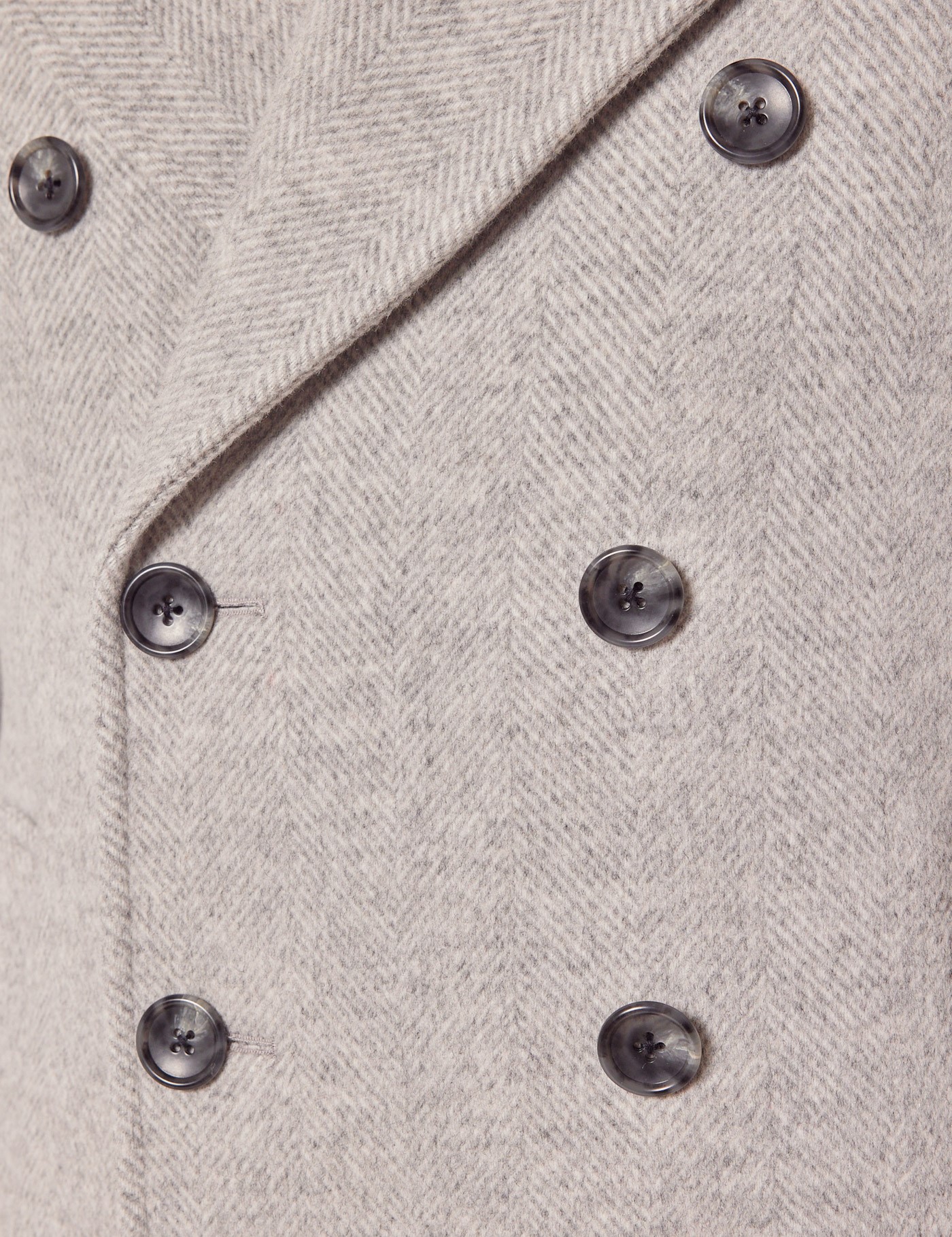 Hawes & Curtis Grey Herringbone Peacoat Size: 42 reg (EU 52) image 4