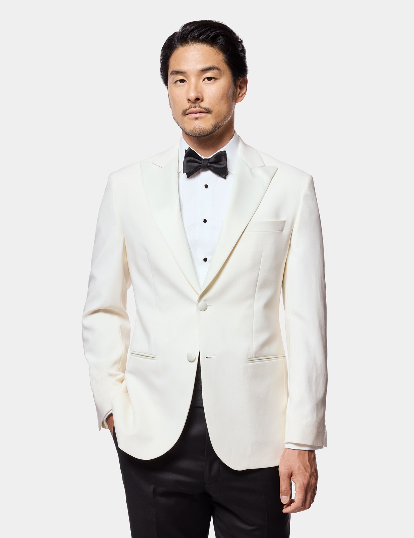 Hawes & Curtis Tailored Fit White 1913 Tuxedo Jacket Size: 46 (EU 56)