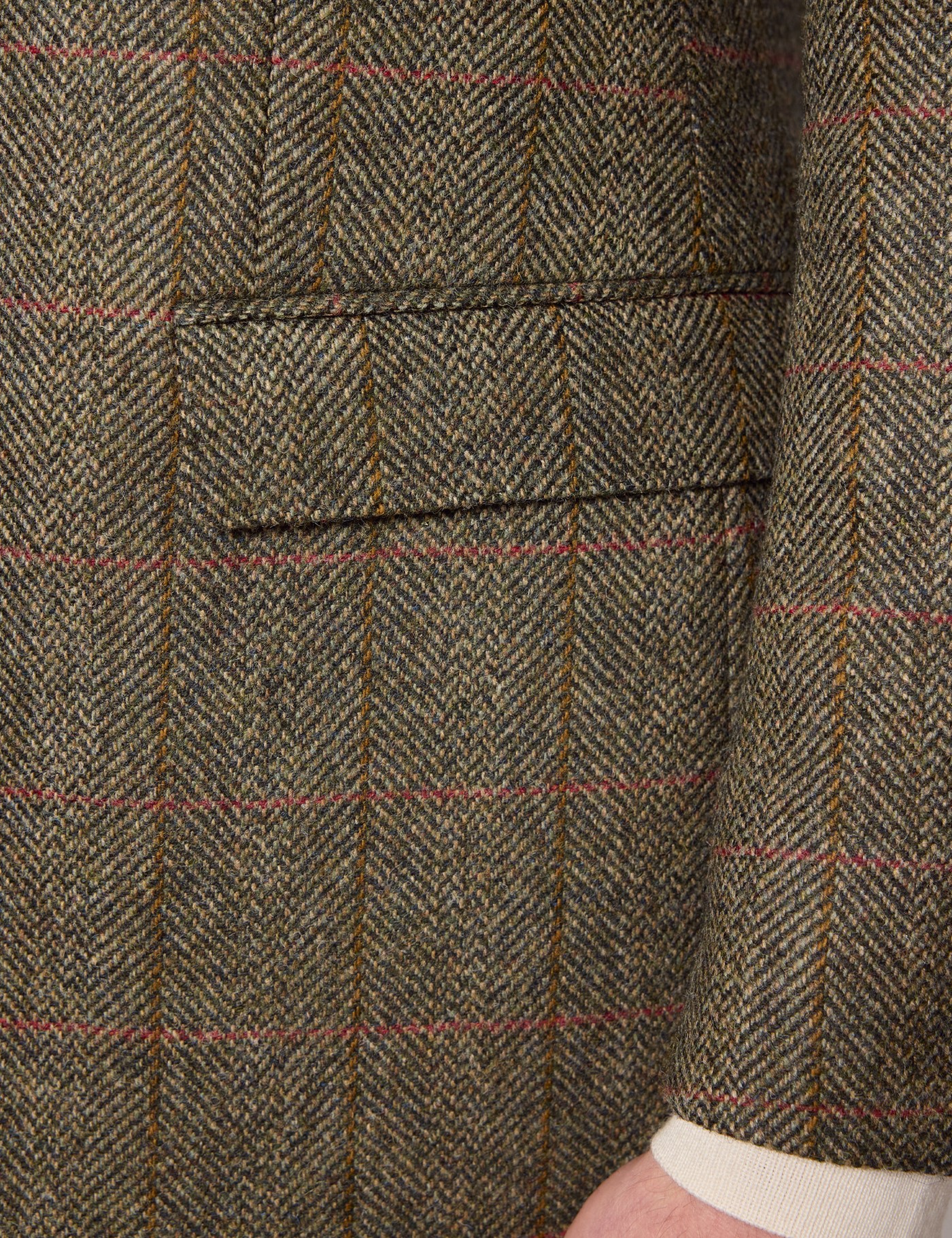 Hawes & Curtis Tailored Fit Green Check 1913 Blazer Size: 40 reg (EU 50) image 3
