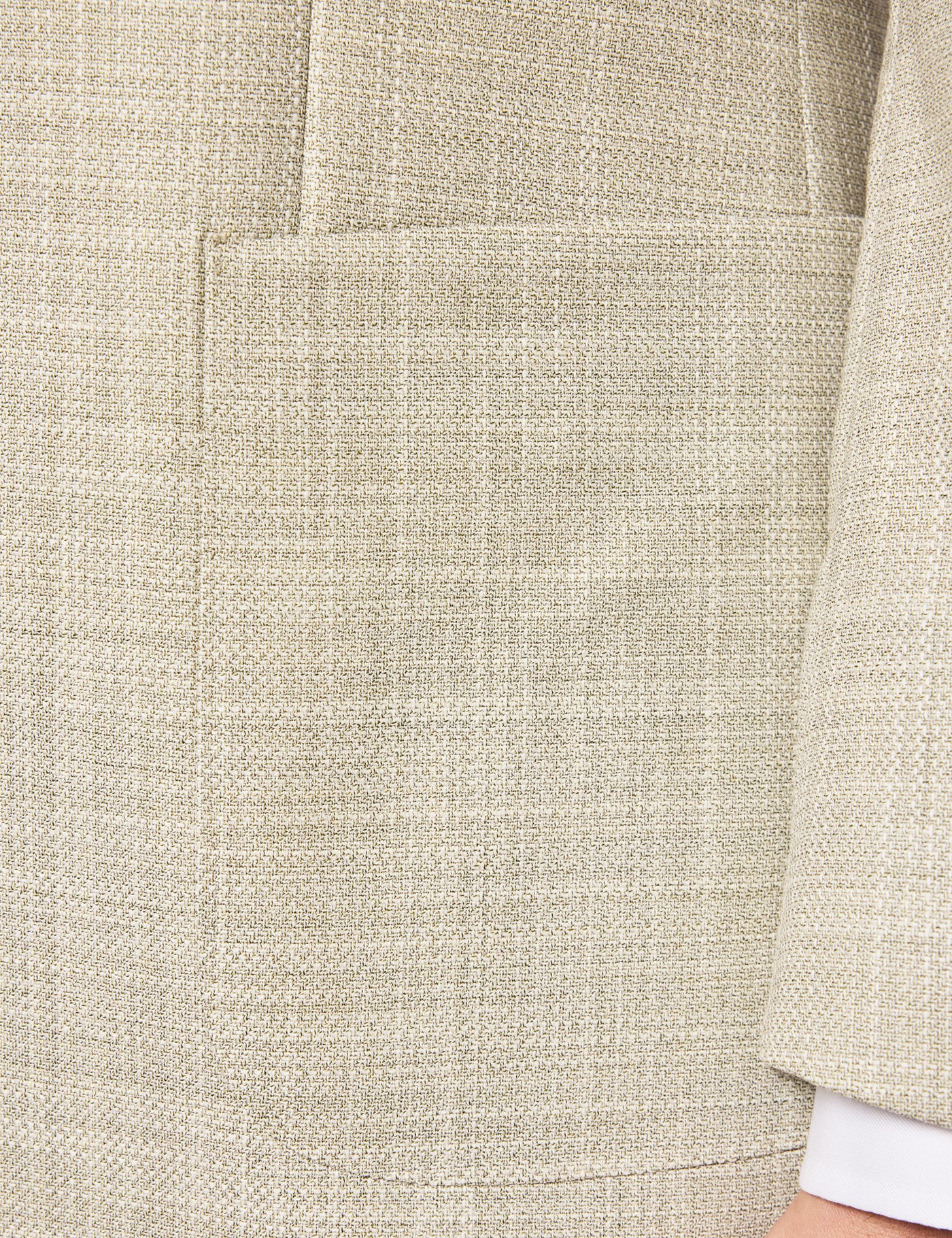 Hawes & Curtis Tailored Fit Green Twill Wool-Silk Blazer Size: 40 reg (EU 50) image 3