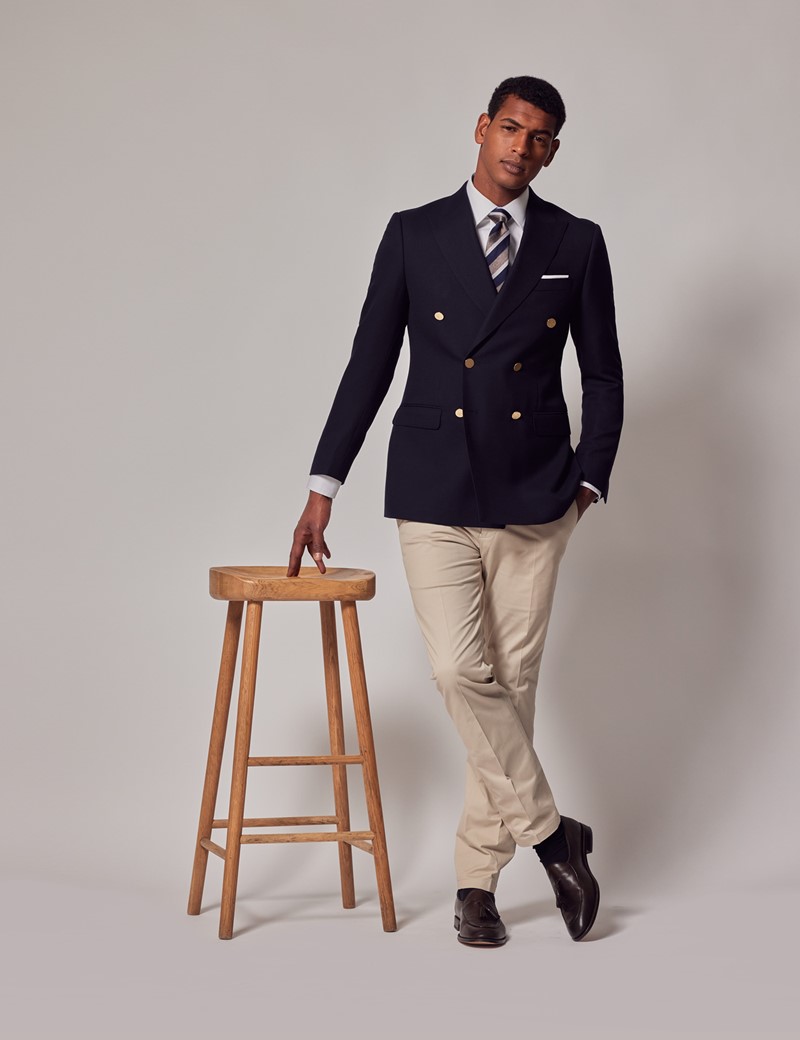 ONLY Navy Double Breasted Tailored Blazer