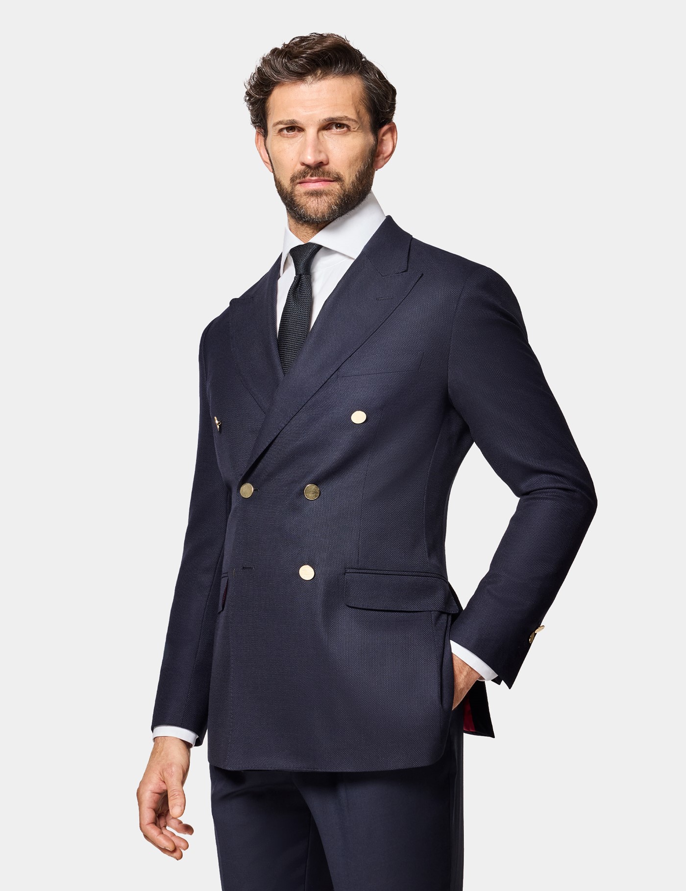 Hawes & Curtis Slim Fit Navy Blazer Size: 36 short (EU 46)