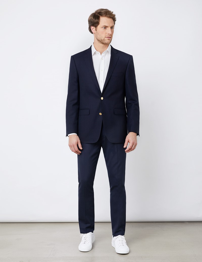 Men’s Single Breasted Navy Blazer - Classic Fit