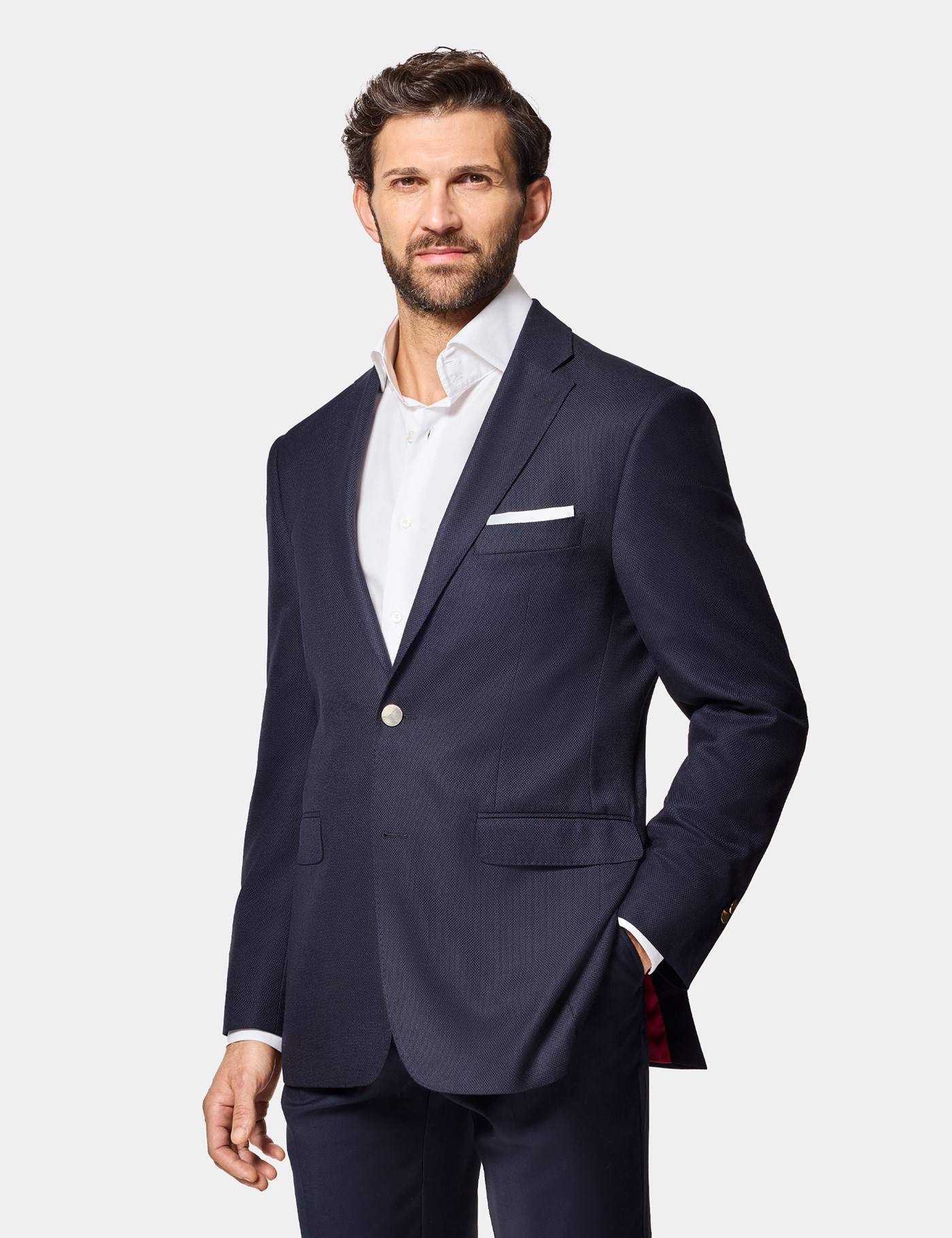 Hawes & Curtis Classic Fit Navy Blazer Size: 48 (EU 58)