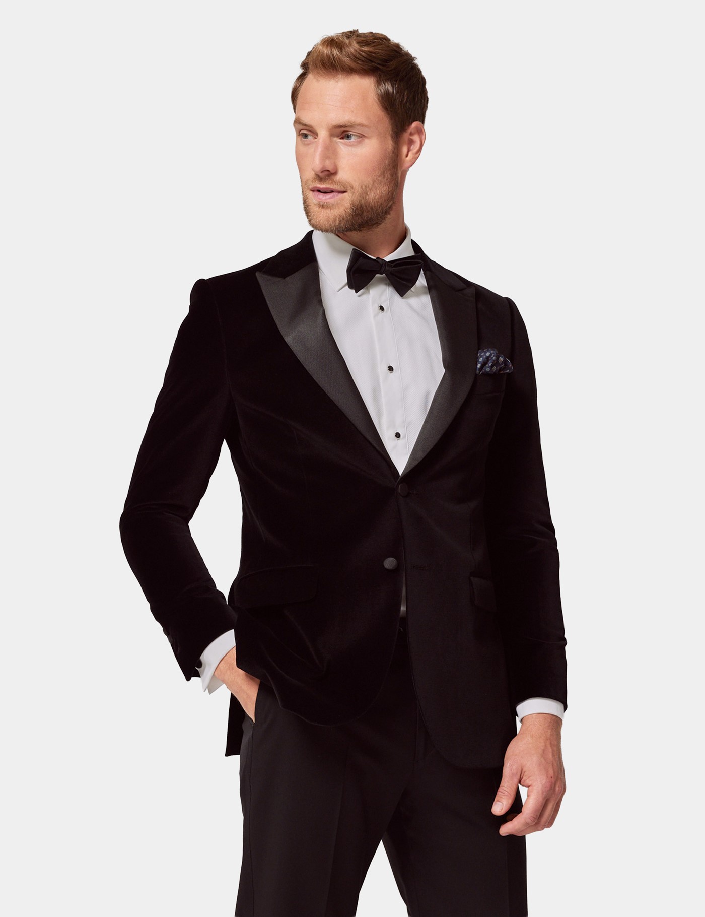 Hawes & Curtis Slim Fit Black Jacket Size: 44 short (EU 54)
