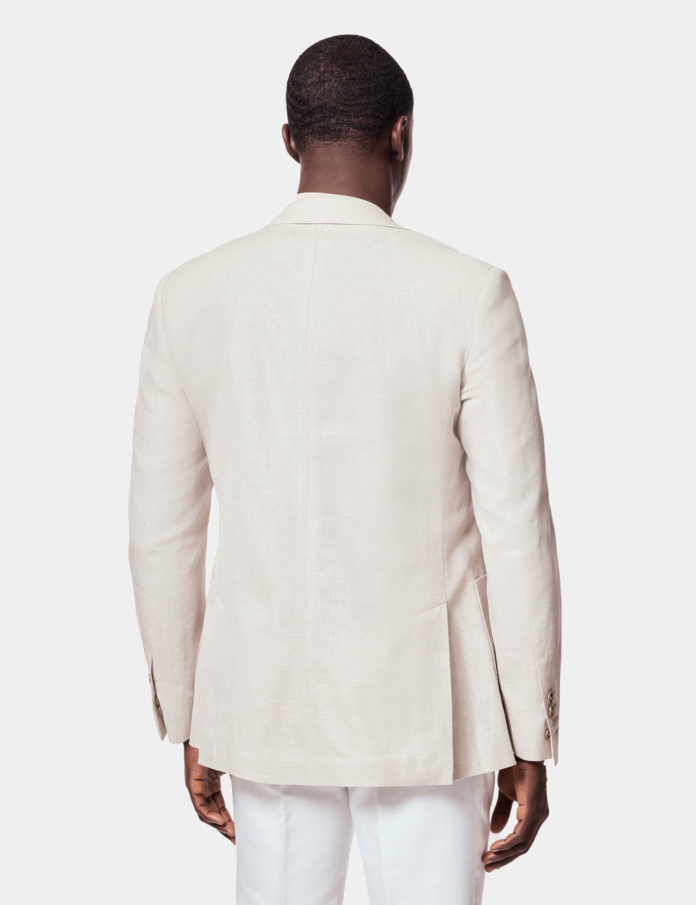 Hawes & Curtis Slim Fit Beige Blazer Size: 42 reg (EU 52) image 4