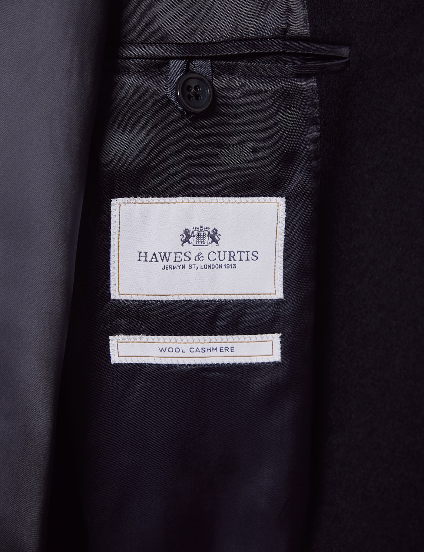 Hawes & Curtis Navy Overcoat Size: 48 reg (EU 58) image 4