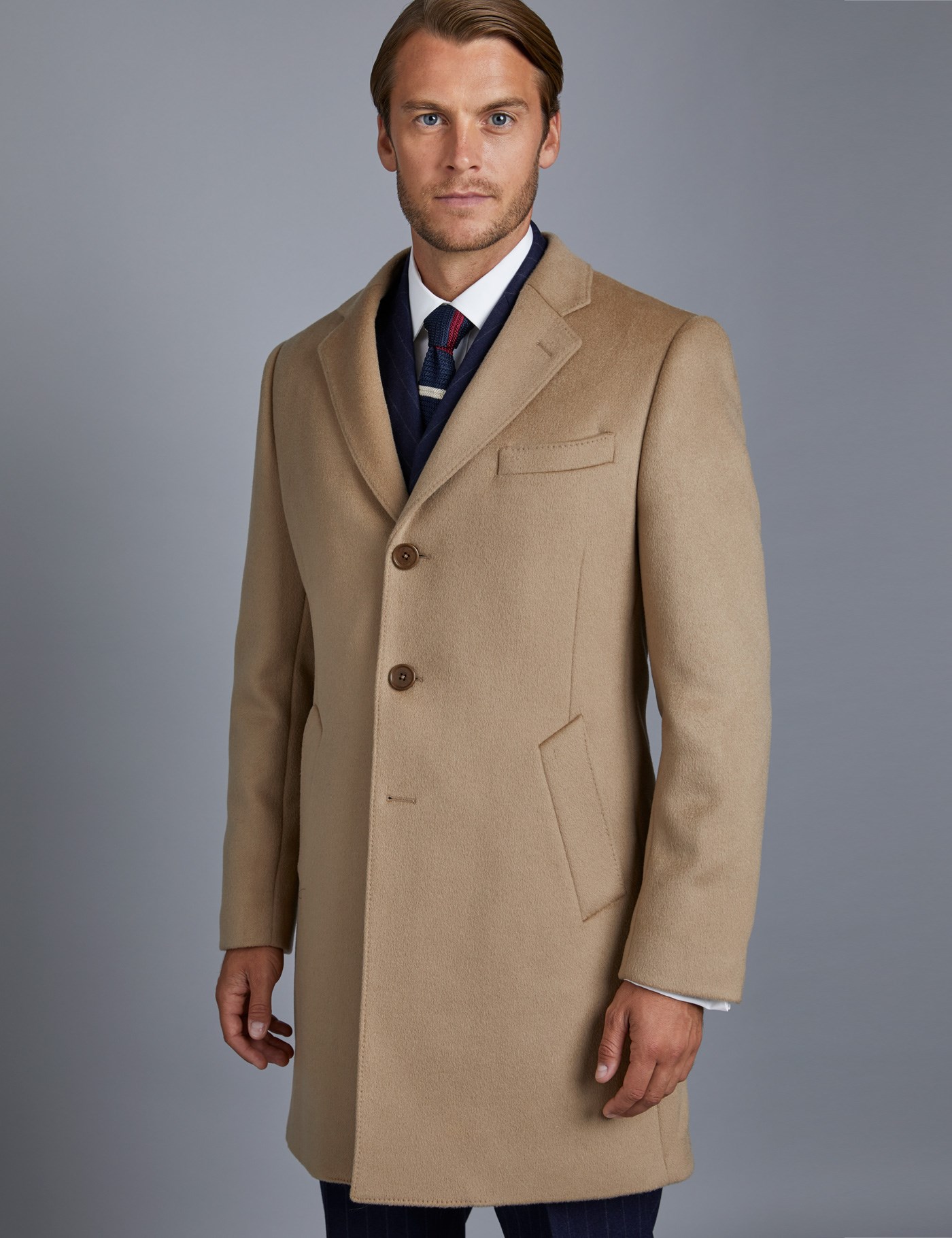 Mens Camel Wool Overcoat Hawes And Curtis