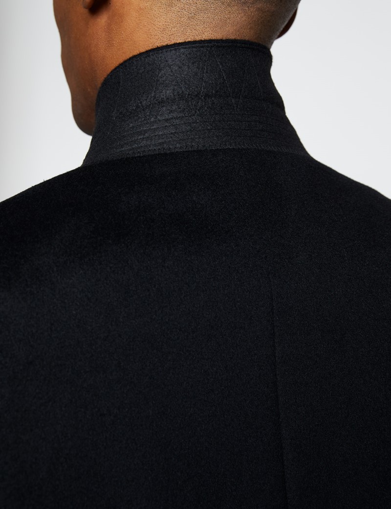 Mens Overcoat Black main image 0