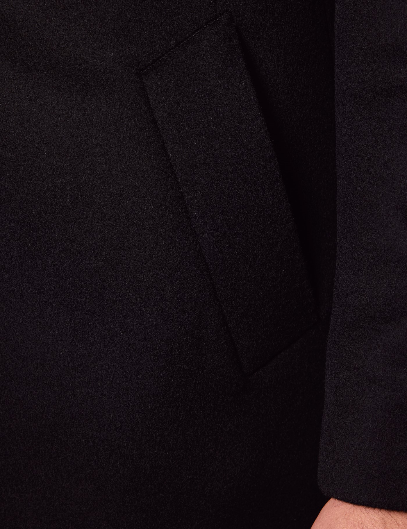 Hawes & Curtis Black Overcoat Size: 46 reg (EU 56) image 3