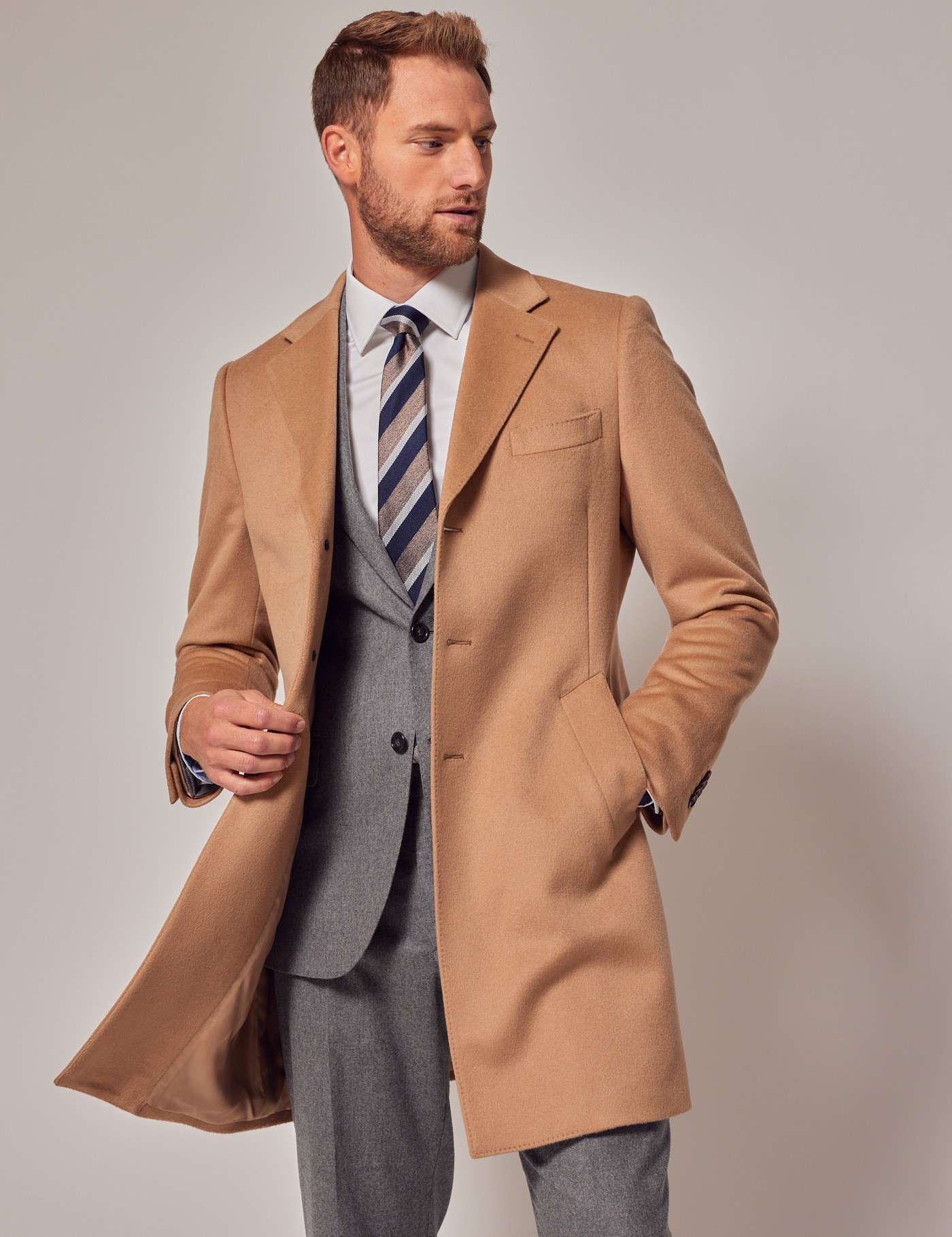 Camel Overcoat, Camel Wrap Coat