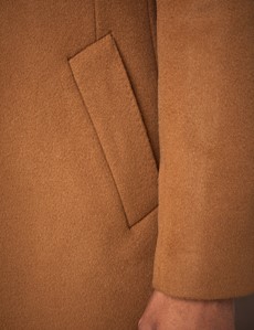 tan wool overcoat
