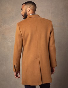 tan wool overcoat