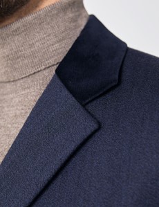 navy covert coat